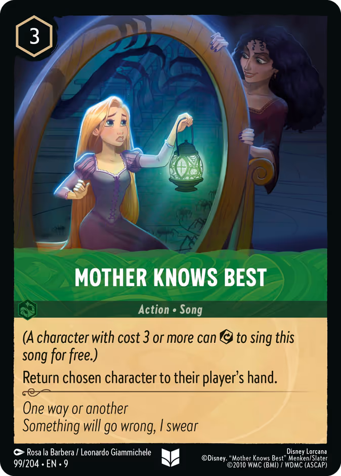 Mother Knows Best — Fabled #99 (Disney Lorcana card)