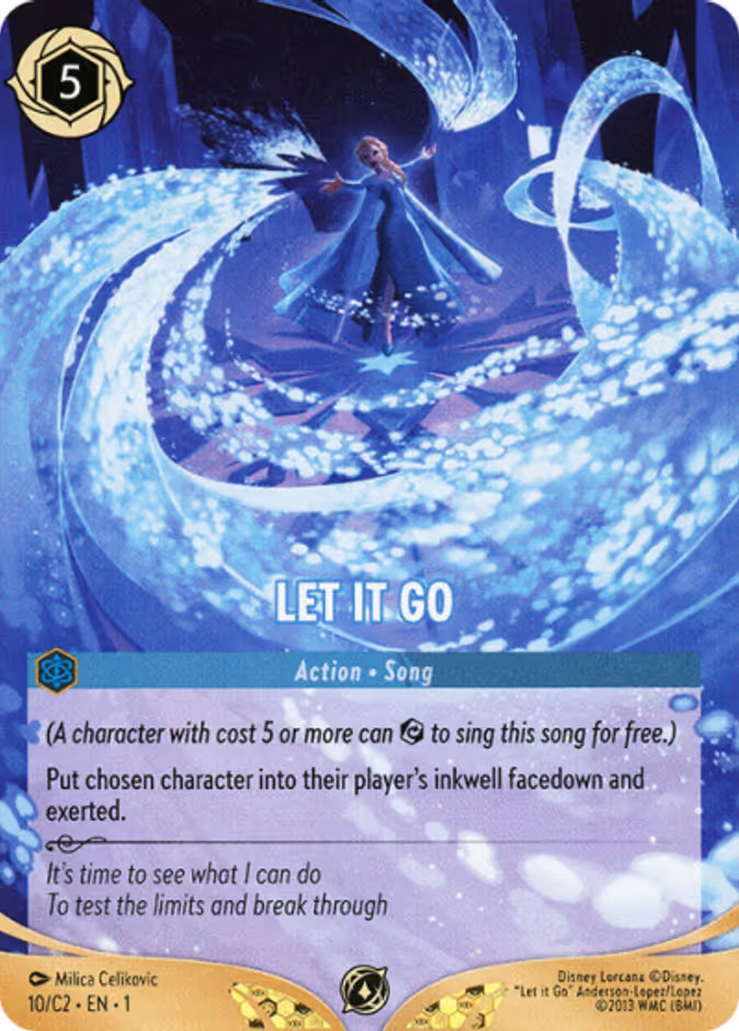 Let It Go — Lorcana Challenge Year 3 #10 (Disney Lorcana card)