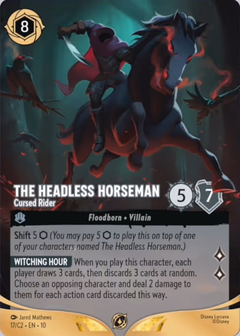 The Headless Horseman - Cursed Rider (Lorcana Challenge Year 3 #17)