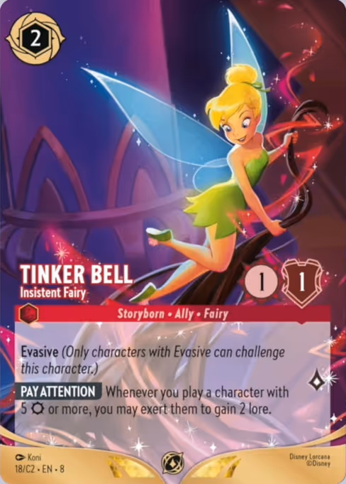 Tinker Bell - Insistent Fairy (Lorcana Challenge Year 3 #18)