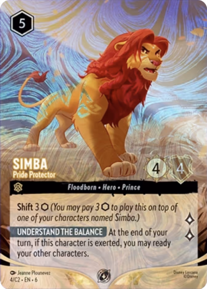 Simba - Pride Protector — Lorcana Challenge Year 3 #4 (Disney Lorcana card)