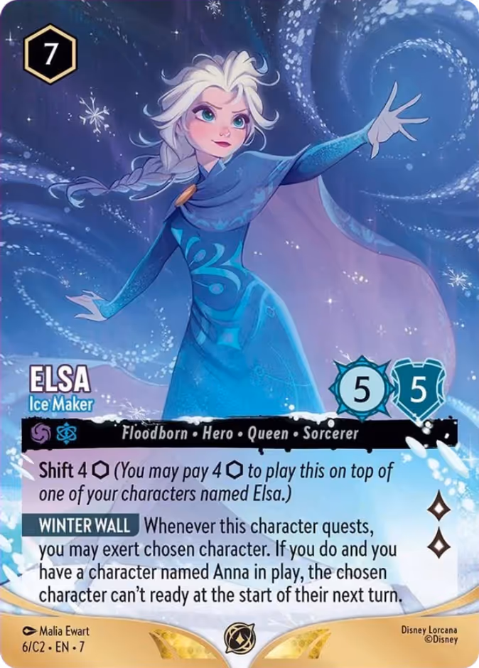 Elsa - Ice Maker — Lorcana Challenge Year 3 #6 (Disney Lorcana card)