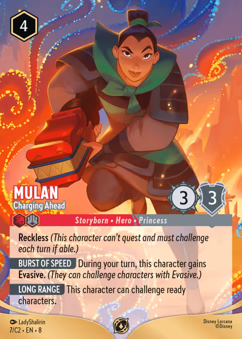 Mulan - Charging Ahead (Lorcana Challenge Year 3 #7)