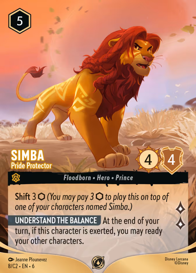 Simba - Pride Protector — Lorcana Challenge Year 3 #8 (Disney Lorcana card)