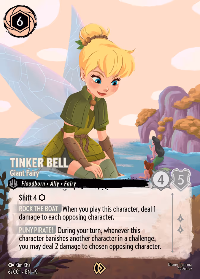 Tinker Bell - Giant Fairy — Curator's Collection: Heroines Edition #6 (Disney Lorcana card)
