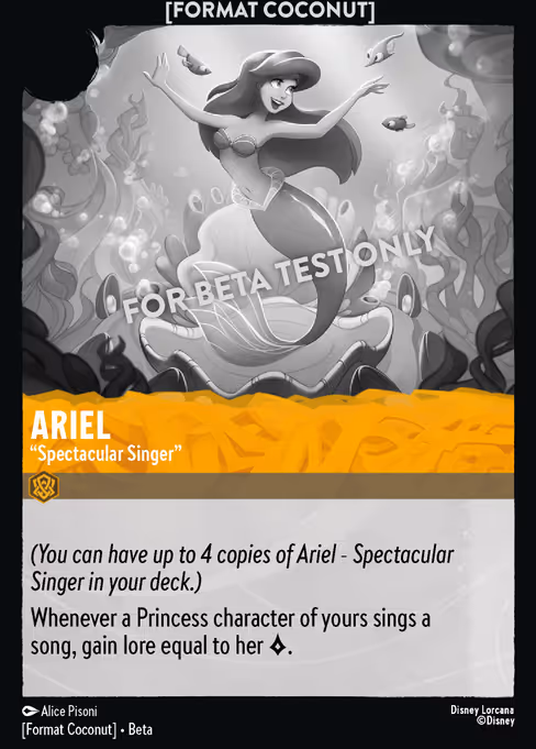 Ariel - "Spectacular Singer" (Format Coconut #1)