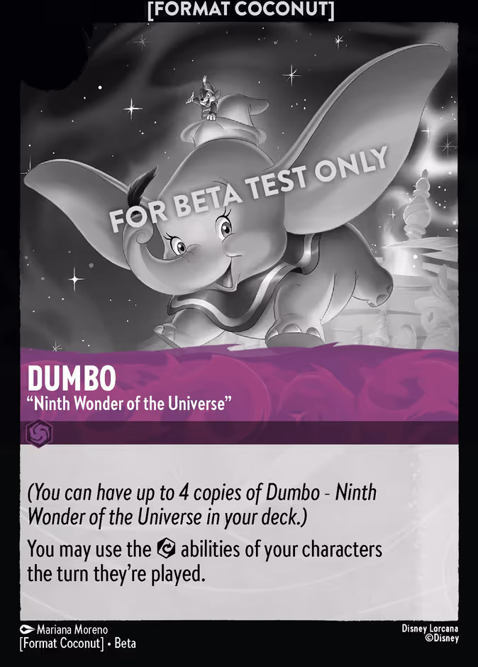 Dumbo - "Ninth Wonder of the Universe" — Format Coconut #10 (Disney Lorcana card)