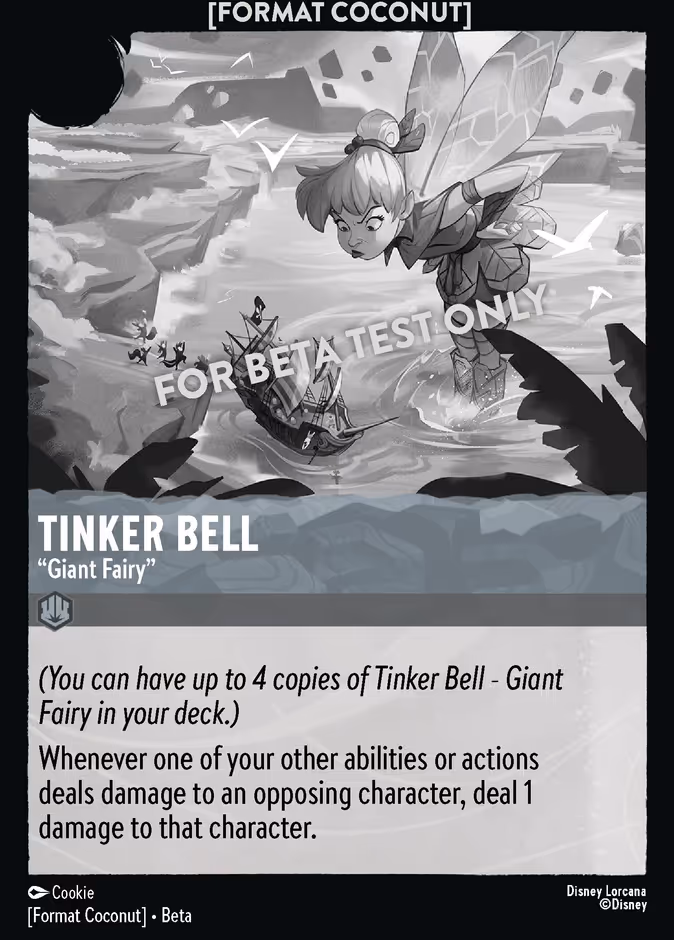 Tinker Bell - "Giant Fairy" — Format Coconut #18 (Disney Lorcana card)