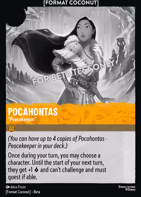 Pocahontas - "Peacekeeper" (Format Coconut #2)