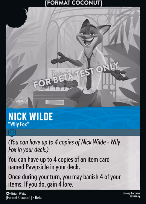 Nick Wilde - "Wily Fox" (Format Coconut #9)