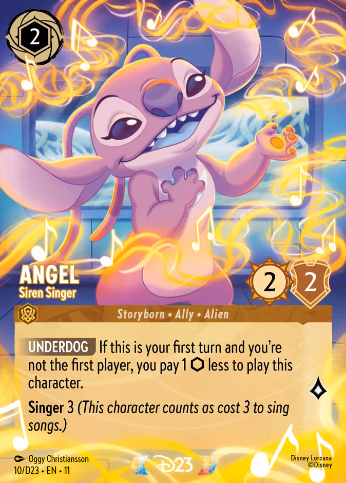 Angel - Siren Singer — D23 Collection #10 (Disney Lorcana card)