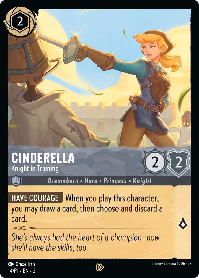 Cinderella - Knight in Training — Promo Set 1 #14 (Disney Lorcana card)