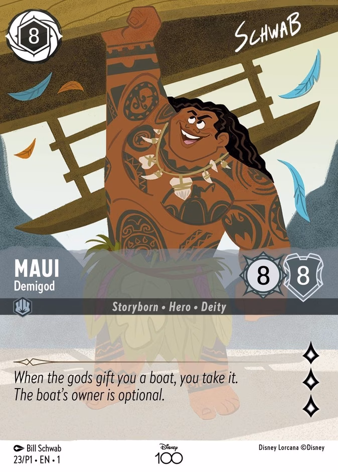 Maui - Demigod — Promo Set 1 #23 (Disney Lorcana card)