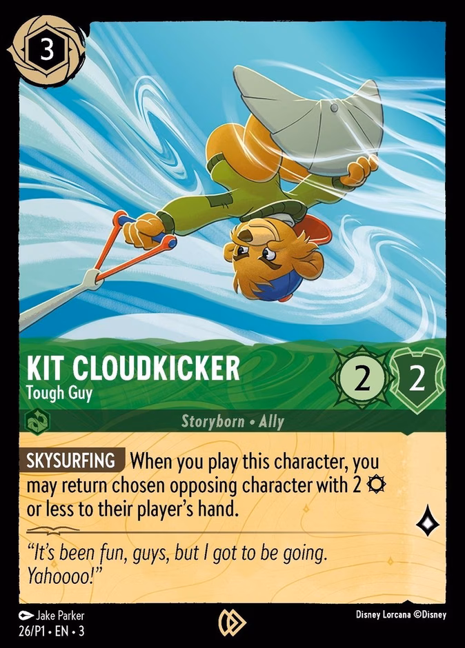 Kit Cloudkicker - Tough Guy — Promo Set 1 #26 (Disney Lorcana card)