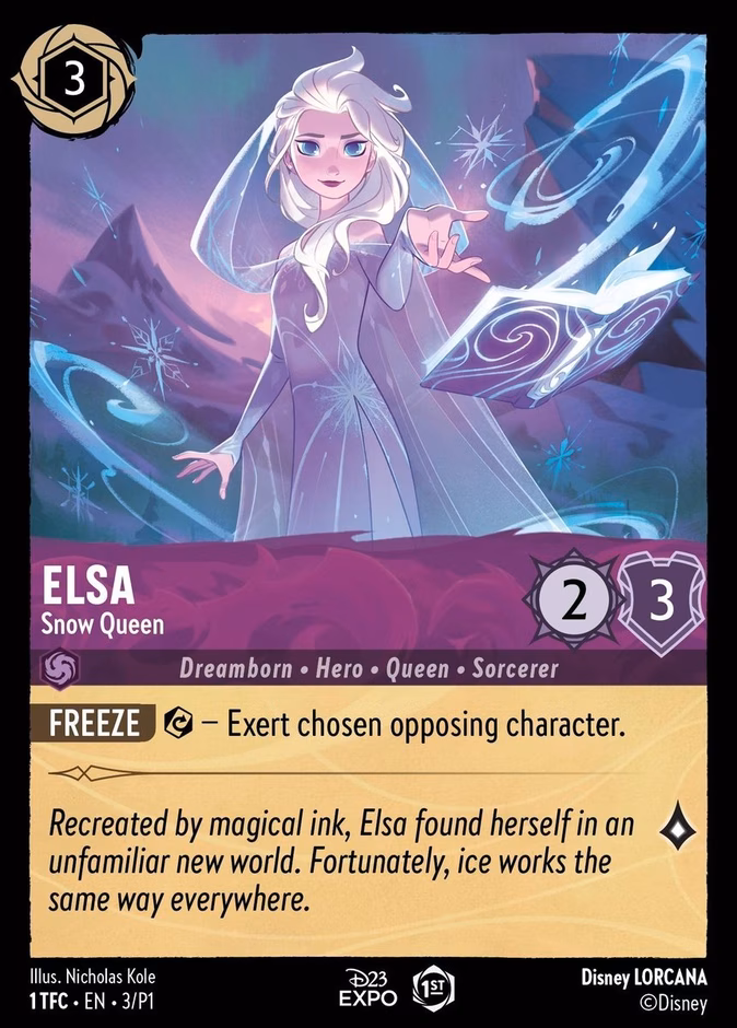 Elsa - Snow Queen — Promo Set 1 #3 (Disney Lorcana card)