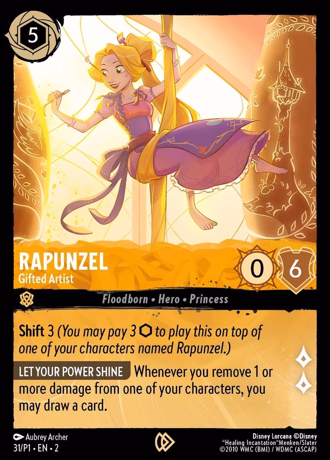 Rapunzel - Gifted Artist — Promo Set 1 #31 (Disney Lorcana card)
