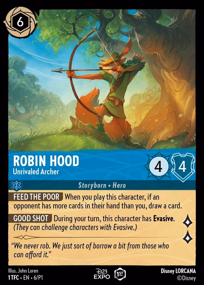 Robin Hood - Unrivaled Archer — Promo Set 1 #6 (Disney Lorcana card)