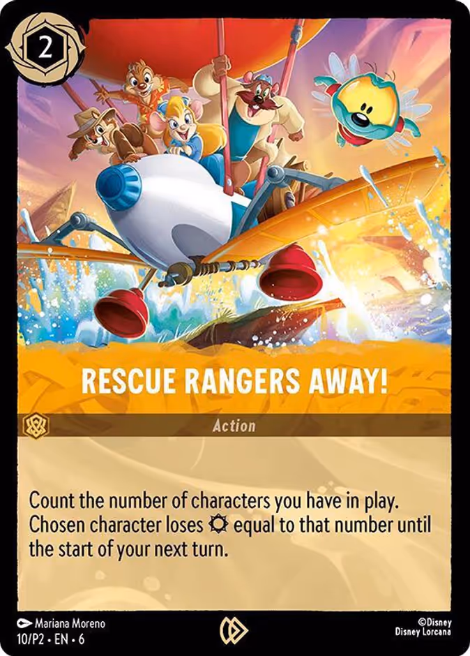 Rescue Rangers Away! — Promo Set 2 #10 (Disney Lorcana card)