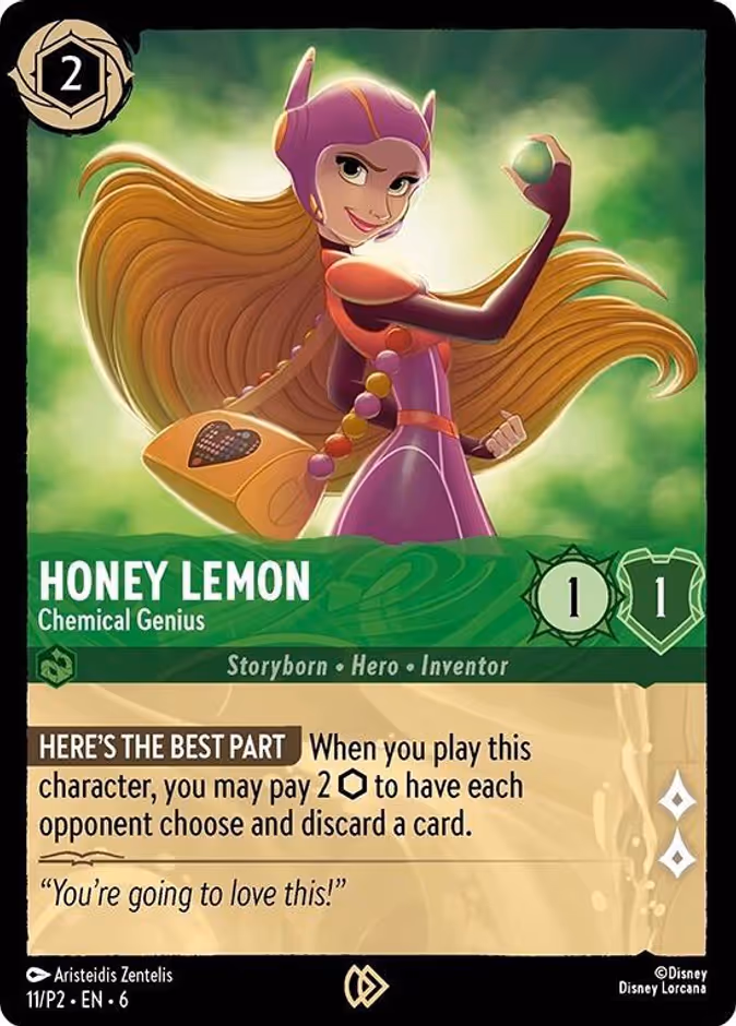 Honey Lemon - Chemical Genius — Promo Set 2 #11 (Disney Lorcana card)