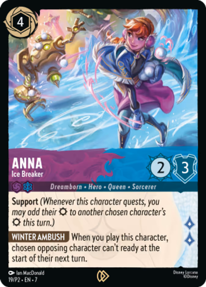 Anna - Ice Breaker — Promo Set 2 #19 (Disney Lorcana card)