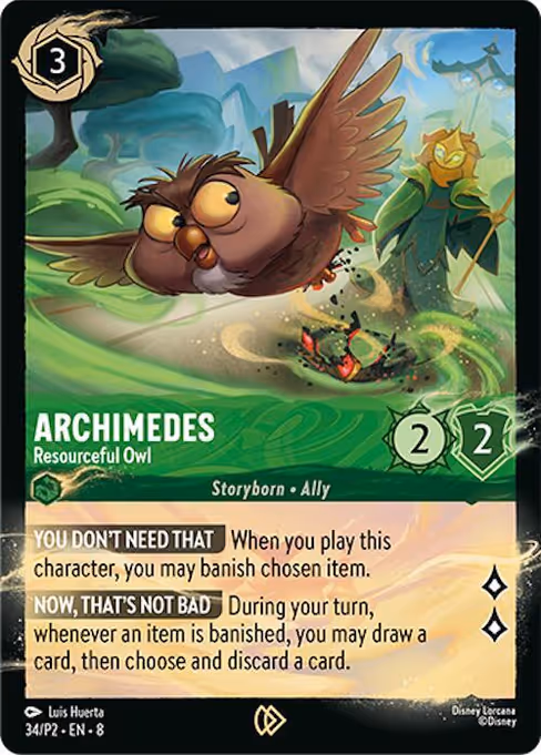 Archimedes - Resourceful Owl (Promo Set 2 #34)