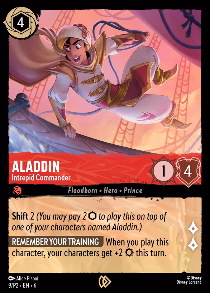 Aladdin - Intrepid Commander — Promo Set 2 #9 (Disney Lorcana card)