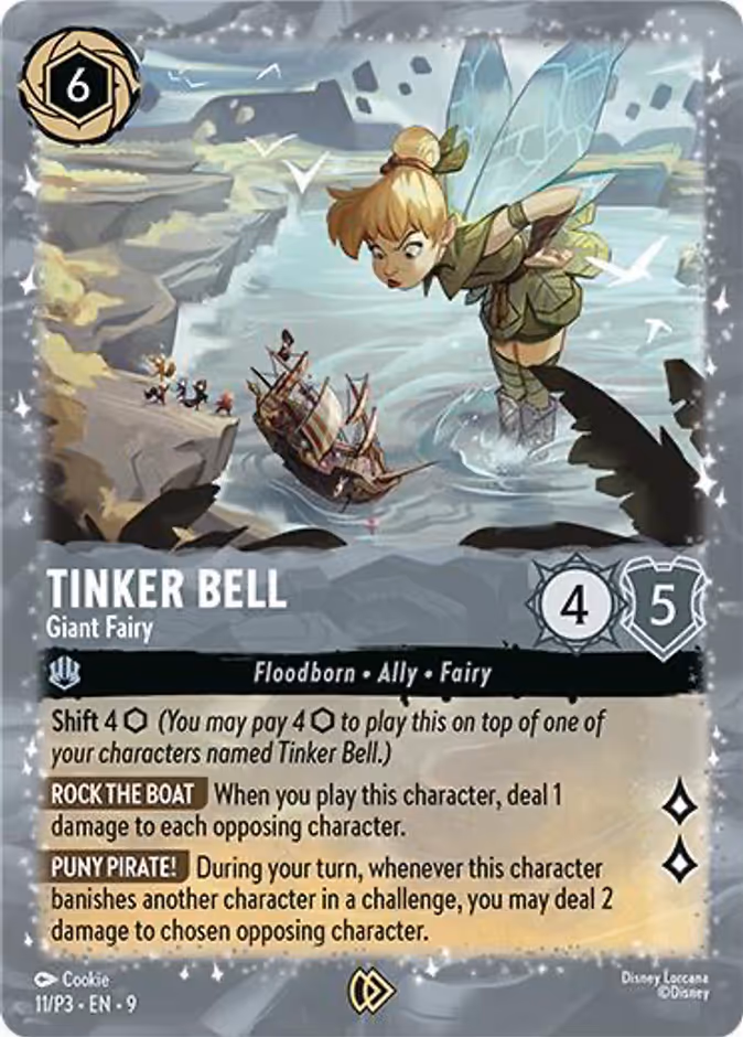 Tinker Bell - Giant Fairy — Promo Set 3 #11 (Disney Lorcana card)