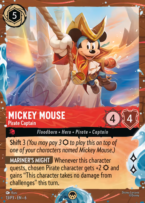 Mickey Mouse - Pirate Captain (Promo Set 3 #13)