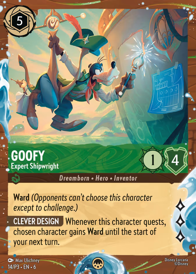 Goofy - Expert Shipwright — Promo Set 3 #14 (Disney Lorcana card)
