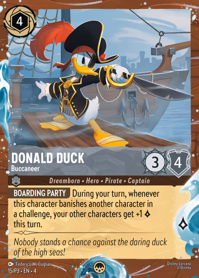 Donald Duck - Buccaneer — Promo Set 3 #15 (Disney Lorcana card)