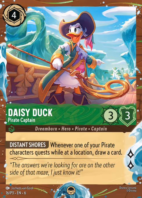 Daisy Duck - Pirate Captain (Promo Set 3 #16)