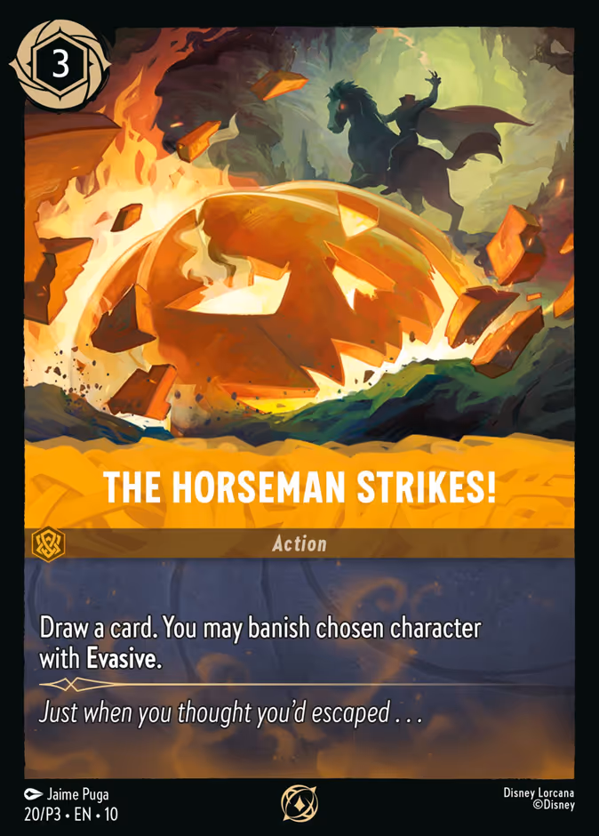 The Horseman Strikes! — Promo Set 3 #20 (Disney Lorcana card)