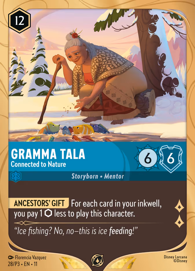 Gramma Tala - Connected to Nature — Promo Set 3 #28 (Disney Lorcana card)
