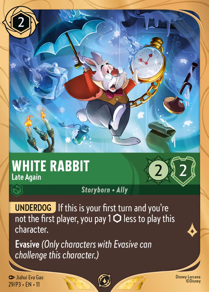 White Rabbit - Late Again — Promo Set 3 #29 (Disney Lorcana card)