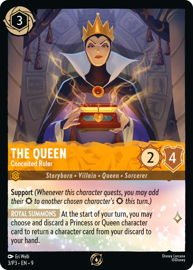 The Queen - Conceited Ruler — Promo Set 3 #3 (Disney Lorcana card)