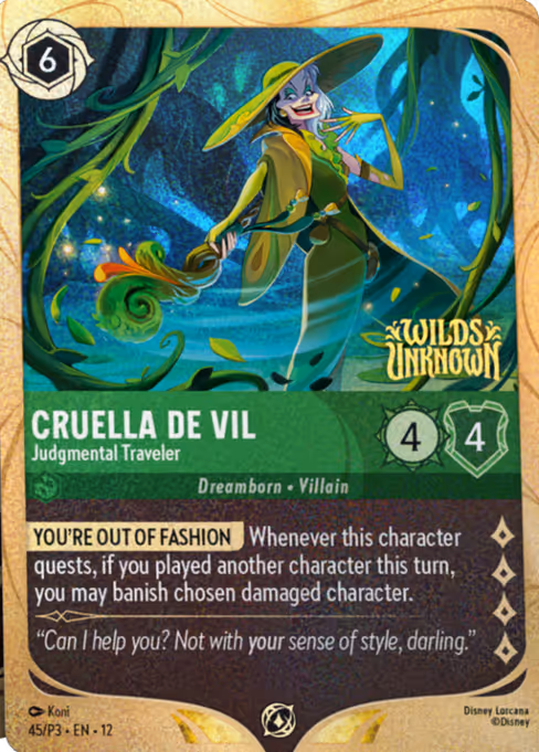 Cruella De Vil - Judgmental Traveler (Promo Set 3 #45)
