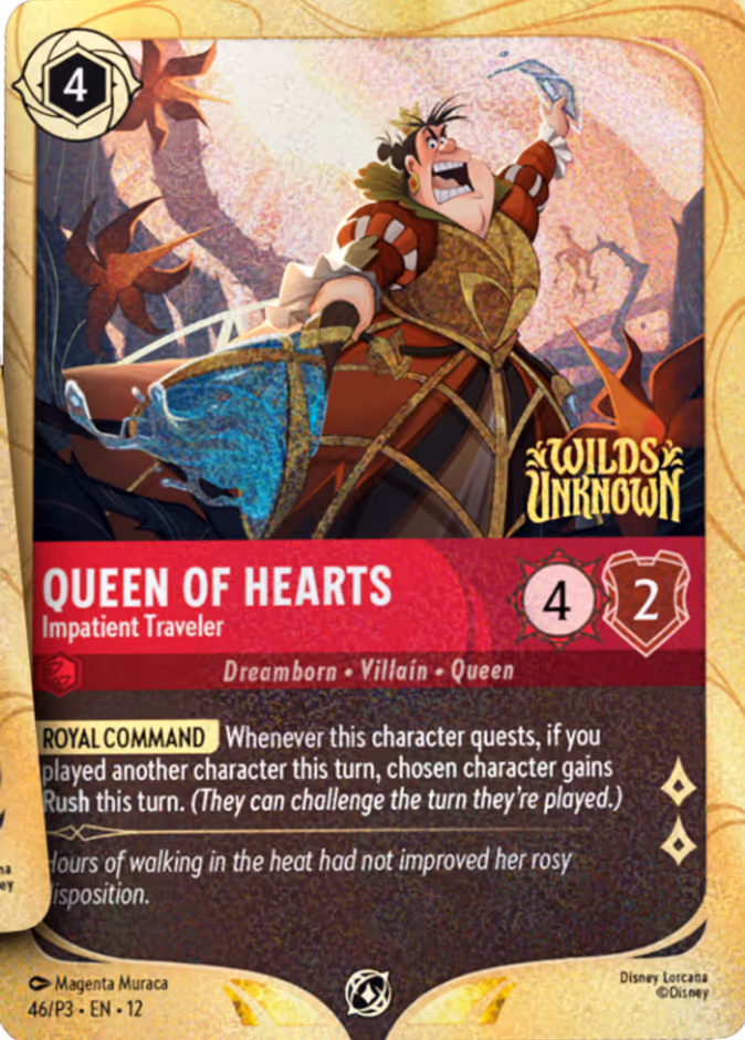 Queen of Hearts - Impatient Traveler — Promo Set 3 #46 (Disney Lorcana card)