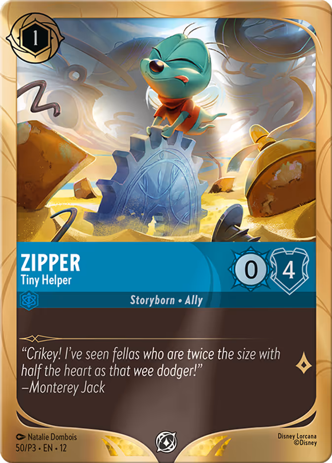 Zipper - Tiny Helper — Promo Set 3 #50 (Disney Lorcana card)