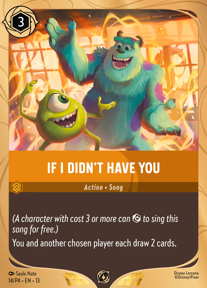 If I Didn't Have You — Promo Set 4 #14 (Disney Lorcana card)
