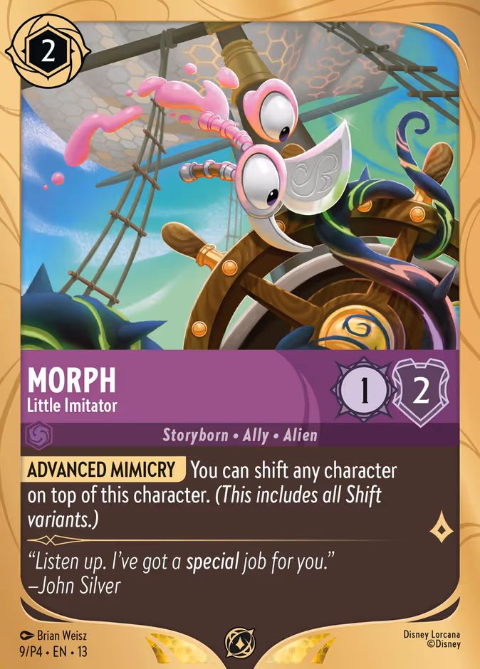 Morph - Little Imitator — Promo Set 4 #9 (Disney Lorcana card)
