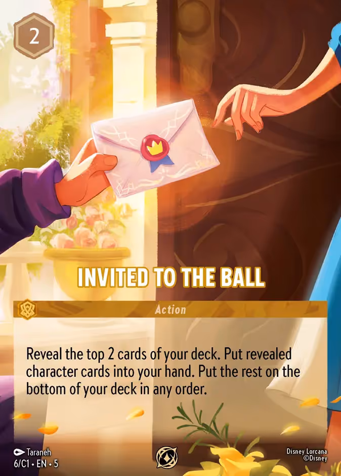 Invited to the Ball — Challenge Promo #6 (Disney Lorcana card)