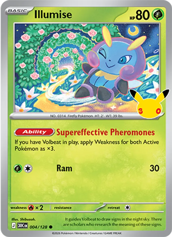 Illumise — 30th Celebration #004 (Pokémon TCG card)