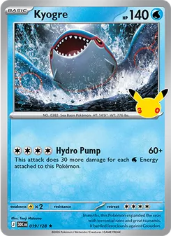 Kyogre (30th Celebration #019)