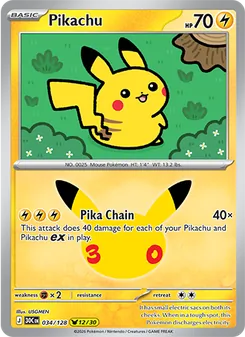 Pikachu (30th Celebration #034)