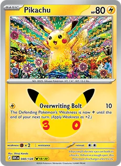 Pikachu (30th Celebration #040)