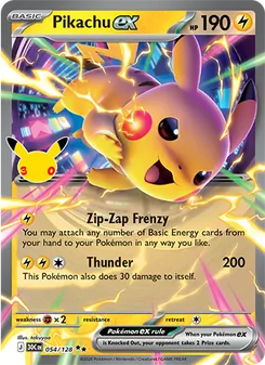Pikachu ex (30th Celebration #054)