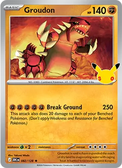 Groudon (30th Celebration #082)