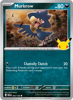 Murkrow (30th Celebration #093)
