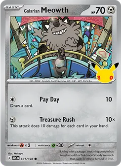 Galarian Meowth (30th Celebration #101)