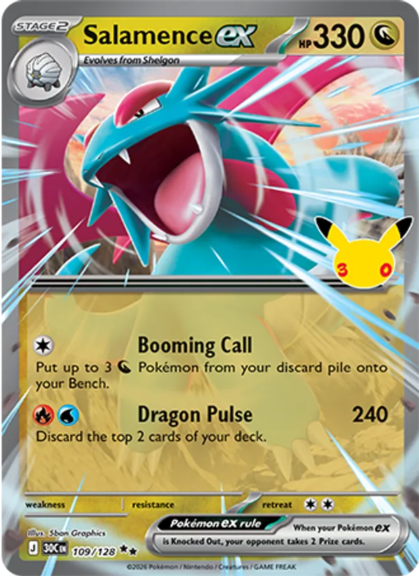 Salamence ex — 30th Celebration #109 (Pokémon TCG card)